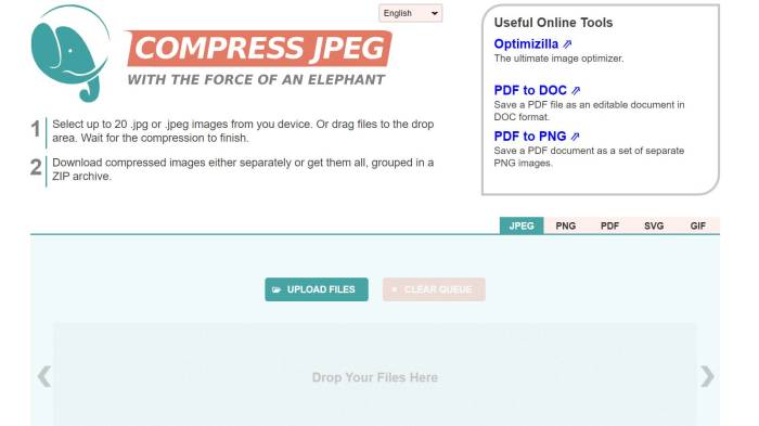 cara kompres foto JPG JPEG online gratis di PC laptop