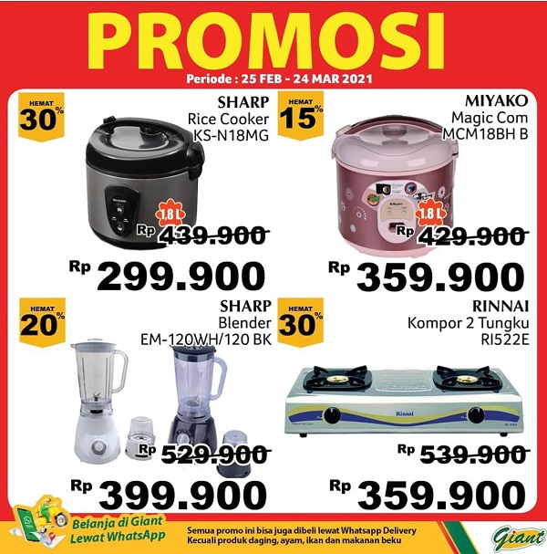 promo rice cooker di giant