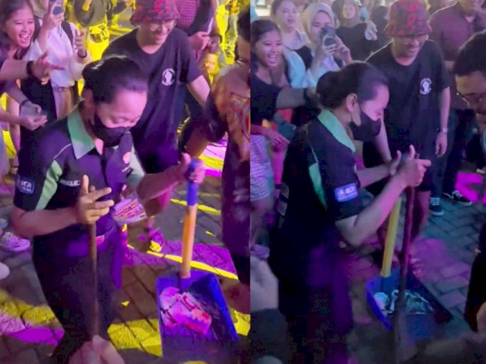 Momen Seru Petugas Kebersihan di Synchronize Joget Bareng Penonton Ngekoplo Joko Tingkir