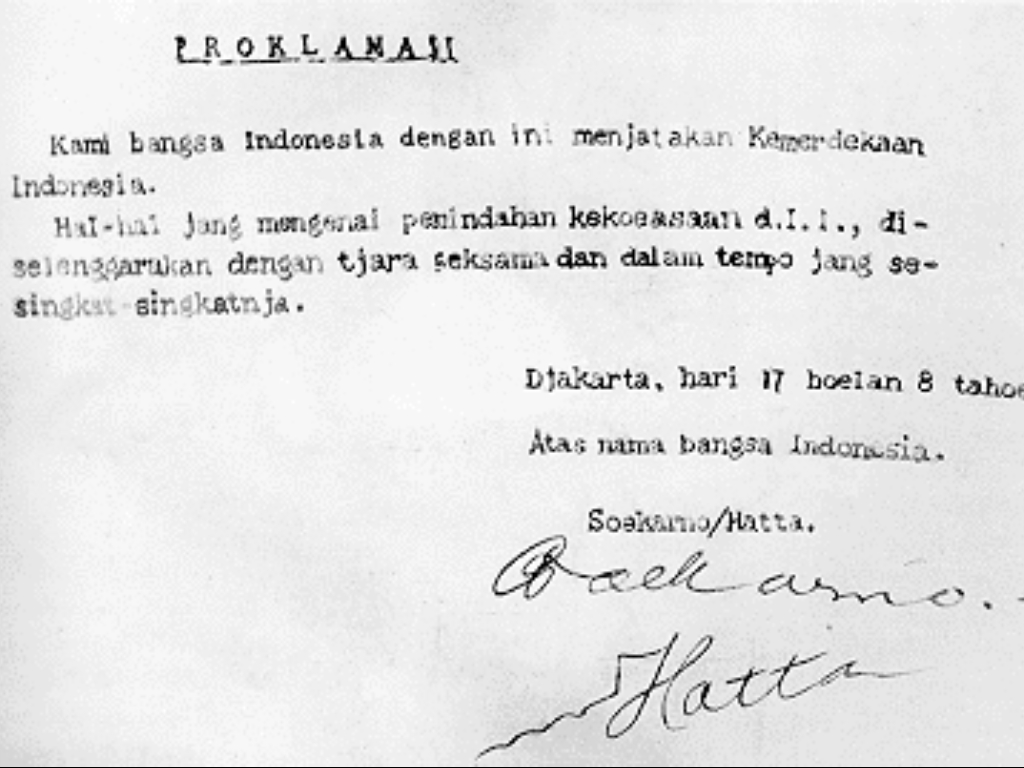 Perumusan Naskah Hingga Detik Detik Proklamasi Kemerdekaan Indonesia Kwikku
