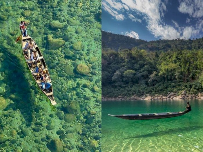 Disebut Salah Satu yang Terbersih di Dunia Sungai di India Ini Punya Air Sebening Kaca