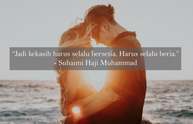 Berani jatuh cinta juga harus berani bersetia Karena cinta tak sebercanda itu Kwikku, Berani jatuh cinta juga harus berani bersetia Karena cinta tak sebercanda itu