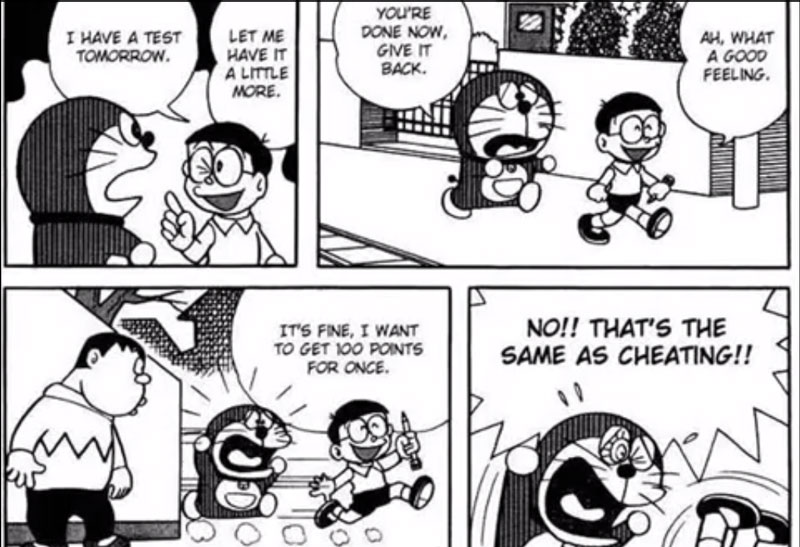 Nobita cenderung psikopat Kwikku, Nobita cenderung psikopat