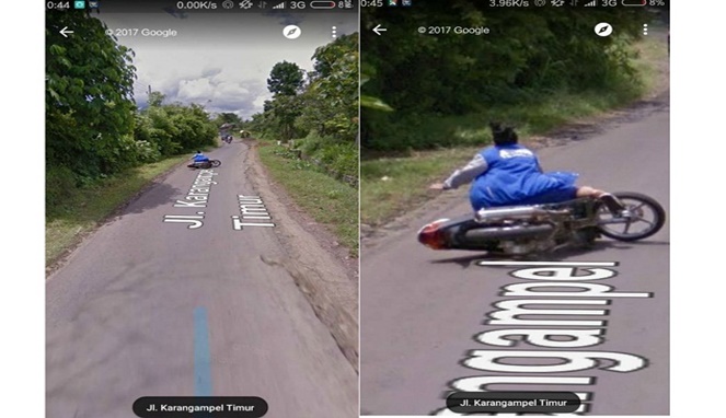 Emakemak terjatuh dari motor Kwikku, Emakemak terjatuh dari motor