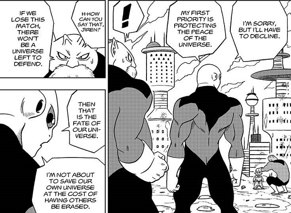 Apa keinginan Jiren Kwikku, Apa keinginan Jiren