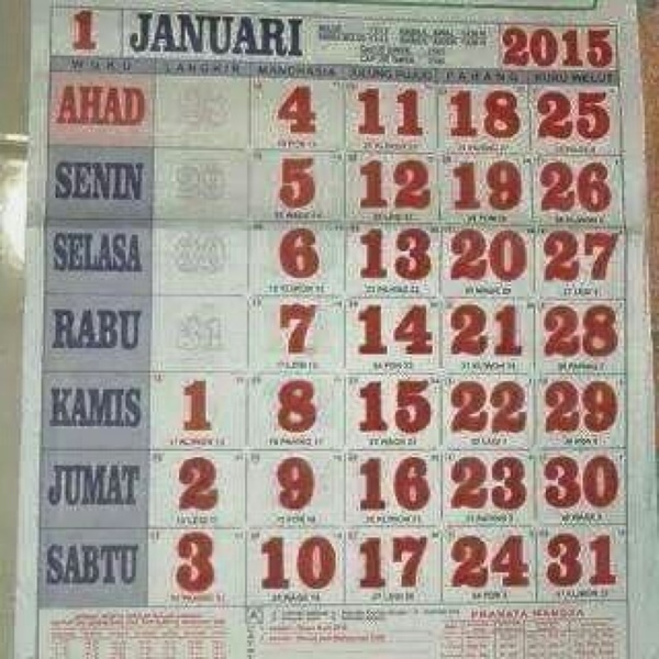 Tanggal Merah Kwikku, Tanggal Merah