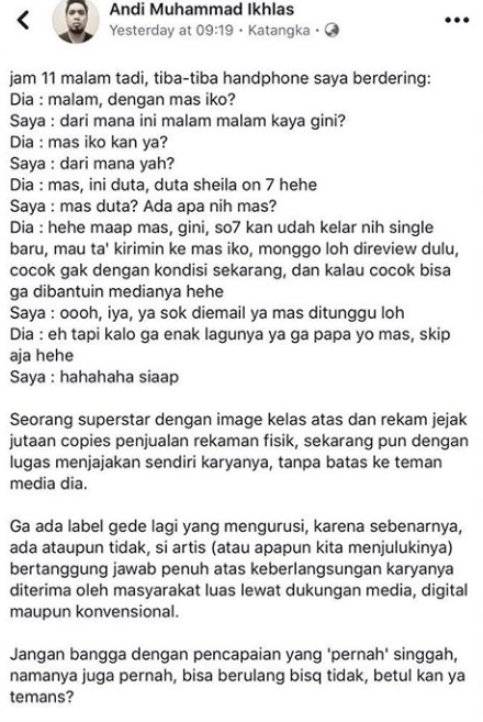 Tak seperti kebanyakan pesohor yang memiliki idealisme yang tinggi Duta tetap rendah hati dan mau selalu belajar menjadi lebih baik Bahkan seorang Music Director yang bakal menjadi partner kersajamanya juga mengungkapkan sifat Duta tersebut Kwikku, Tak seperti kebanyakan pesohor yang memiliki idealisme yang tinggi Duta tetap rendah hati dan mau selalu belajar menjadi lebih baik Bahkan seorang Music Director yang bakal menjadi partner kersajamanya juga mengungkapkan sifat Duta tersebut