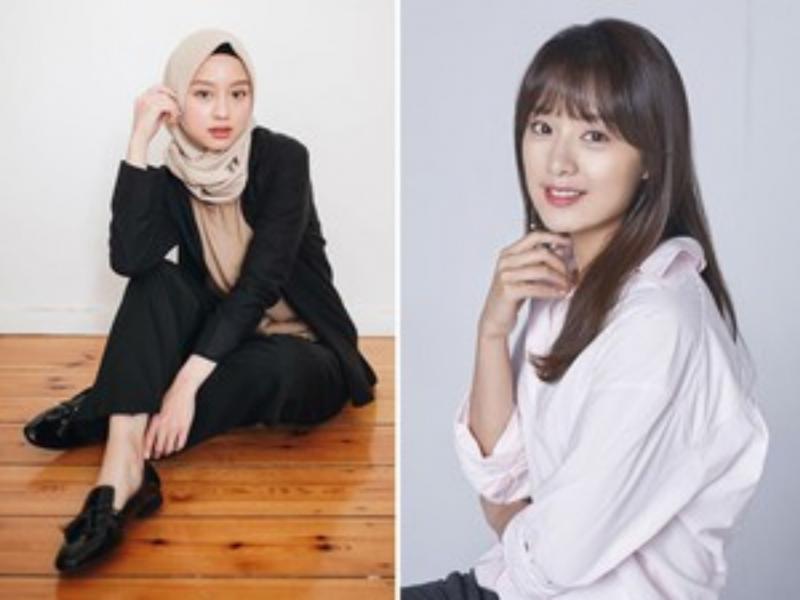 Kwikku, Mungkin Youtuber Gita Savitri bisa dikaitkan dengan Kim Ji Won jika berhijab ya gaes Dari struktur wajahnya mereka berdua memang memiliki kesamaan