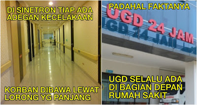 Kalau di sinetron UGD pindah ke belakang Rumah Sakit Kwikku, Kalau di sinetron UGD pindah ke belakang Rumah Sakit