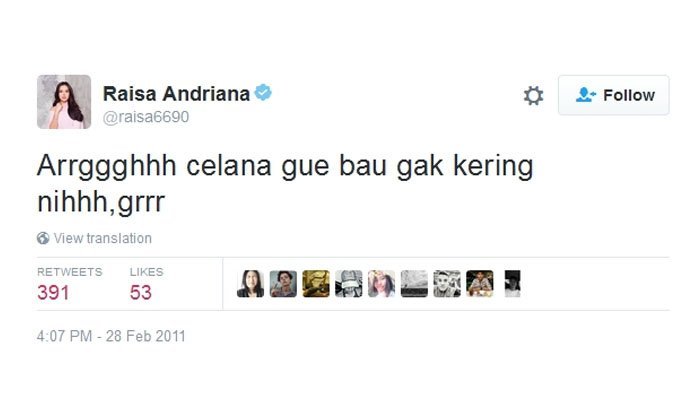 Celana Raisa aja bisa mamel Apalah celana manusia biasa seperti kita Kwikku, Celana Raisa aja bisa mamel Apalah celana manusia biasa seperti kita