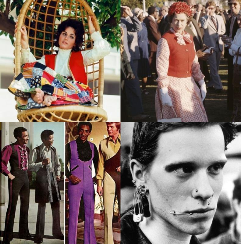 Patchwork Peasent Skirt Sweater Vest Jumpsuit Men dan Pin Face Jewelry Kwikku, Patchwork Peasent Skirt Sweater Vest Jumpsuit Men dan Pin Face Jewelry