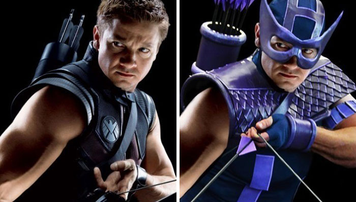 Hawkeye serba ungu kurang matcho ya Kwikku, Hawkeye serba ungu kurang matcho ya