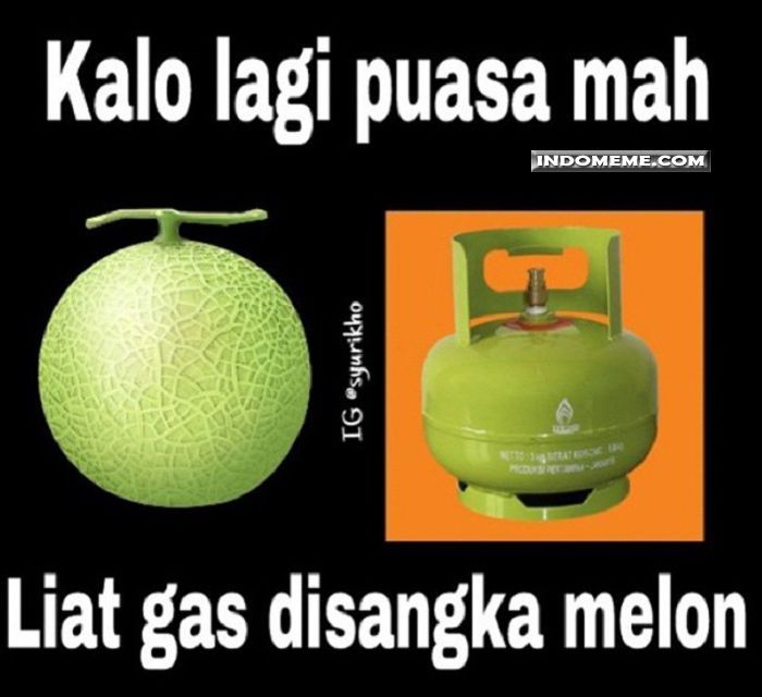 Nah tuh bayangin aja gigitin tabung gas pas siangsiang garagara dikira melon Kwikku, Nah tuh bayangin aja gigitin tabung gas pas siangsiang garagara dikira melon