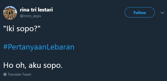 Yang nanya sama yang ditanyain samasama nggak tahu siapa Kwikku, Yang nanya sama yang ditanyain samasama nggak tahu siapa