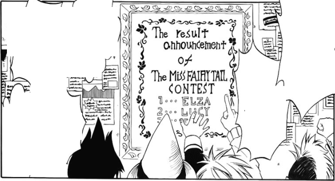 Erza memenangkan kontes Miss Fairy Tail Kwikku, Erza memenangkan kontes Miss Fairy Tail