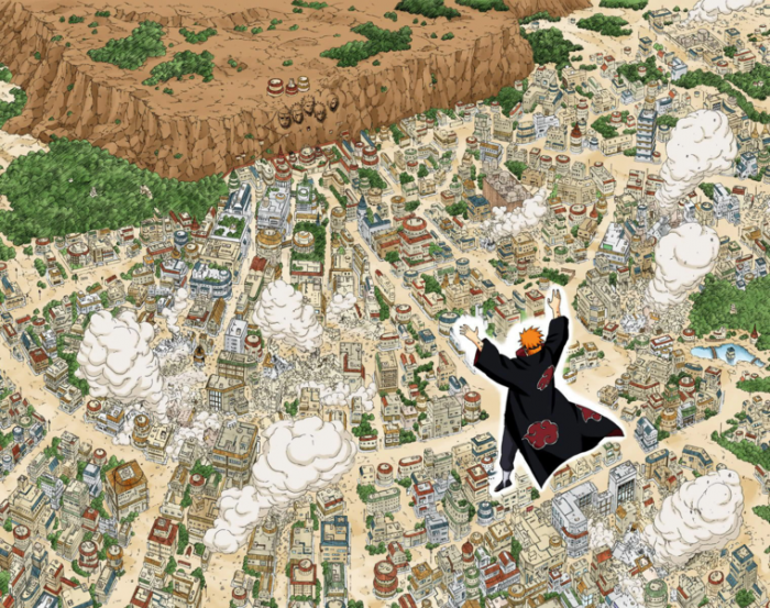 Invasi Pain ke Konohagakure Kwikku, Invasi Pain ke Konohagakure