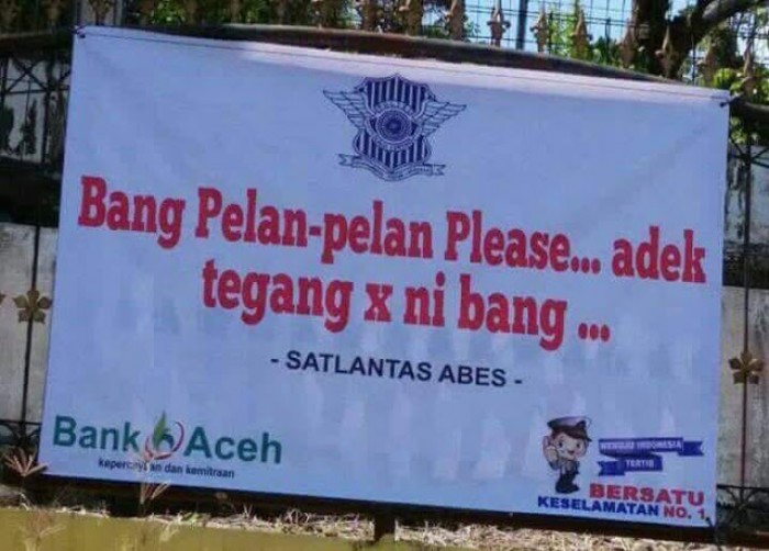 Ini adalah peringatan untuk tidak mengebut jangan fikir yang lain Kwikku, Ini adalah peringatan untuk tidak mengebut jangan fikir yang lain