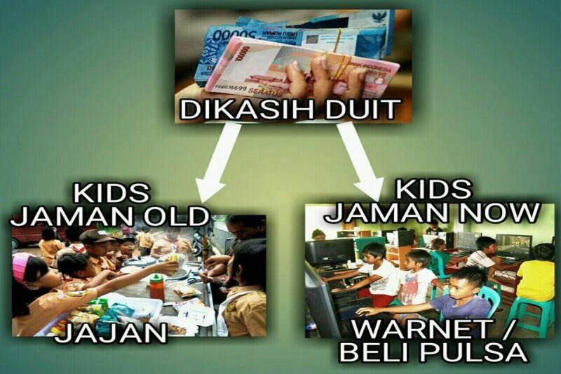 Mending pake buat jajan dek kan kenyang Emangnya kalo lapar bisa makan game atau pulsa Kwikku, Mending pake buat jajan dek kan kenyang Emangnya kalo lapar bisa makan game atau pulsa