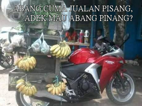 Kwikku, Mau beli pisang gak Jangan Cuma fotofoto mulu Ini barang jualan