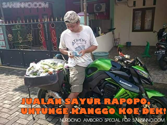 Kwikku, Gila emang beneran ada yah orang rela ngeluarin modal puluhan sampe ratusan juta cuma buat jualan sayur di kampung