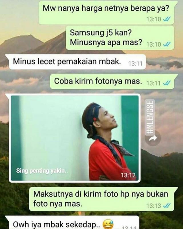 Mas yang satu ini kayaknya gagal fokus kenapa kok fotonya yang di kirim sih Kwikku, Mas yang satu ini kayaknya gagal fokus kenapa kok fotonya yang di kirim sih