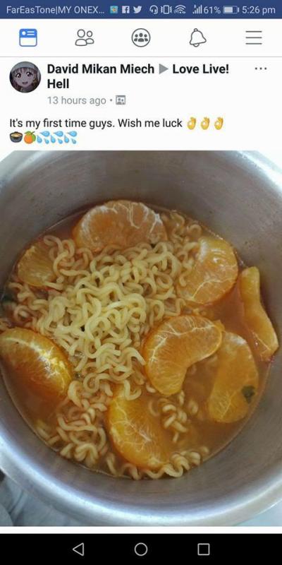 Mie dimasak campur jeruk Kirakira bagaimana rasanya ya Kwikku, Mie dimasak campur jeruk Kirakira bagaimana rasanya ya