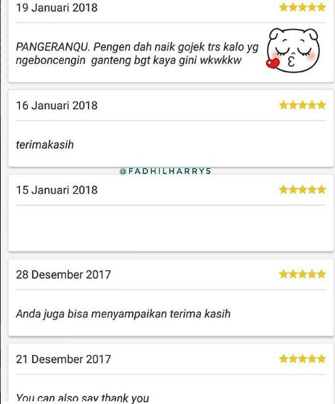 Waduh Begini kayaknya kalo ada driver ojek online yang ganteng Banyak cewe yang nyantol nih hehehe Kwikku, Waduh Begini kayaknya kalo ada driver ojek online yang ganteng Banyak cewe yang nyantol nih hehehe