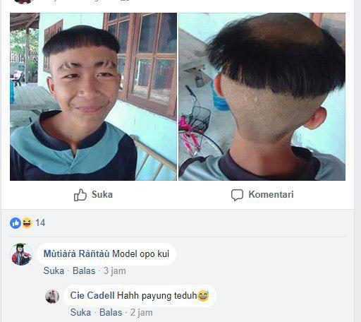 Enggak tau apa alasan orang ini sampai mau memilih model rambut seperti ini Tetapi yang jelas ini di sengaja nih Kalo kecelakaan dalam pangkas gak bakalan serapih itu Kwikku, Enggak tau apa alasan orang ini sampai mau memilih model rambut seperti ini Tetapi yang jelas ini di sengaja nih Kalo kecelakaan dalam pangkas gak bakalan serapih itu