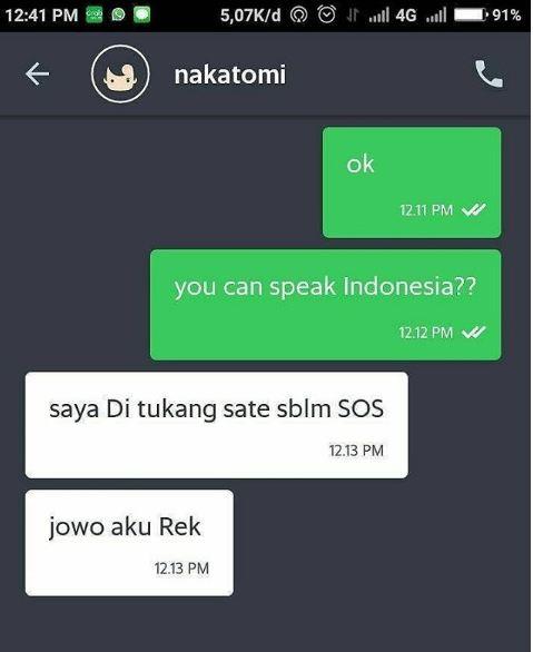 Si pelanggan soksok bahasa inggris ekh akhirnya di balas sama bahasa jawa sama si drivernya Lucu banget nih momennya Kwikku, Si pelanggan soksok bahasa inggris ekh akhirnya di balas sama bahasa jawa sama si drivernya Lucu banget nih momennya