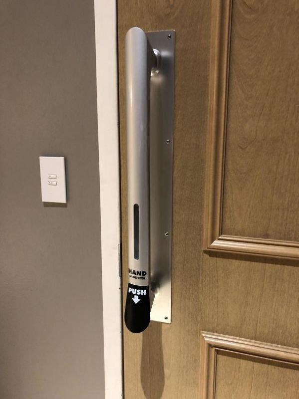 Kwikku, Sanitizer pada gagang pintu Pintu tetap aman dan steril