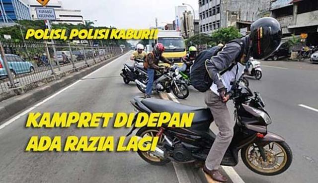 Awas ada razia segera putar balik wkwkwk Kwikku, Awas ada razia segera putar balik wkwkwk