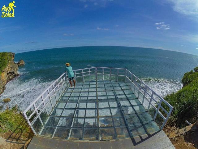 Jembatan Kaca Pantai Nguluran Gunungkidul Yogyakarta Kwikku, Jembatan Kaca Pantai Nguluran Gunungkidul Yogyakarta