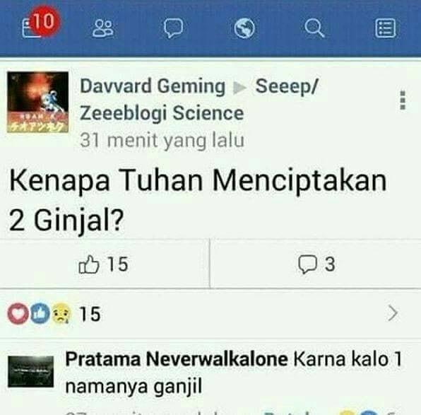 Pertanyaan paling cari sensasi di FB nih Kwikku, Pertanyaan paling cari sensasi di FB nih