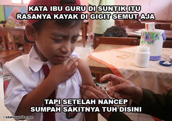 Momen kita ketika di suntik dulu Rasanya paitpait gimana gitu wkwkwkw Kwikku, Momen kita ketika di suntik dulu Rasanya paitpait gimana gitu wkwkwkw