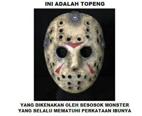 Ini adalah sosok topeng paling memprihatinkan di dunia Udah gede masih aja takut sama ibunya Kasian Kwikku, Ini adalah sosok topeng paling memprihatinkan di dunia Udah gede masih aja takut sama ibunya Kasian