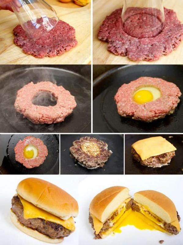 Cheese Burger with Egg Kwikku, Cheese Burger with Egg