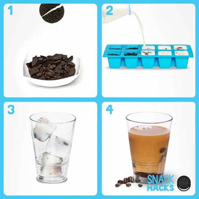 Es Kopi Rasa Oreo Ala Caffee Kwikku, Es Kopi Rasa Oreo Ala Caffee