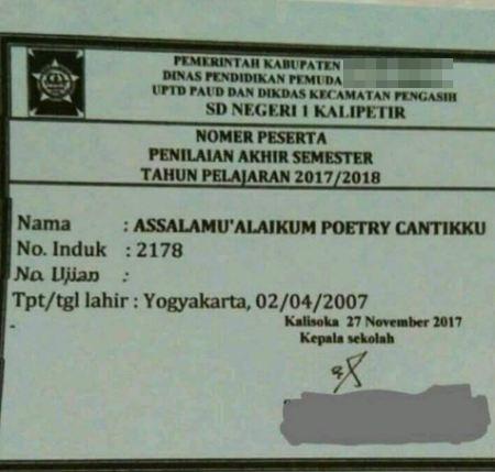 Hanya di Indonesia yang ada kartu peserta yang modelnya kayak gini Kwikku, Hanya di Indonesia yang ada kartu peserta yang modelnya kayak gini