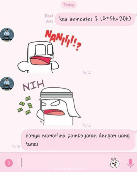 Stikernya sangat menggambarkan tentang apa yang dia rasakan saat itu Kwikku, Stikernya sangat menggambarkan tentang apa yang dia rasakan saat itu