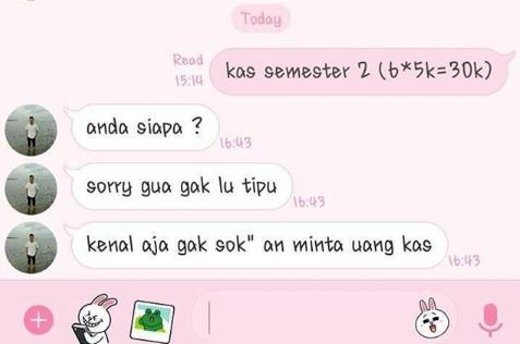 Ada yang purapura gak kenal dan merasa di tipu ketika sedang di tagih uang kas sama bendahara Kwikku, Ada yang purapura gak kenal dan merasa di tipu ketika sedang di tagih uang kas sama bendahara
