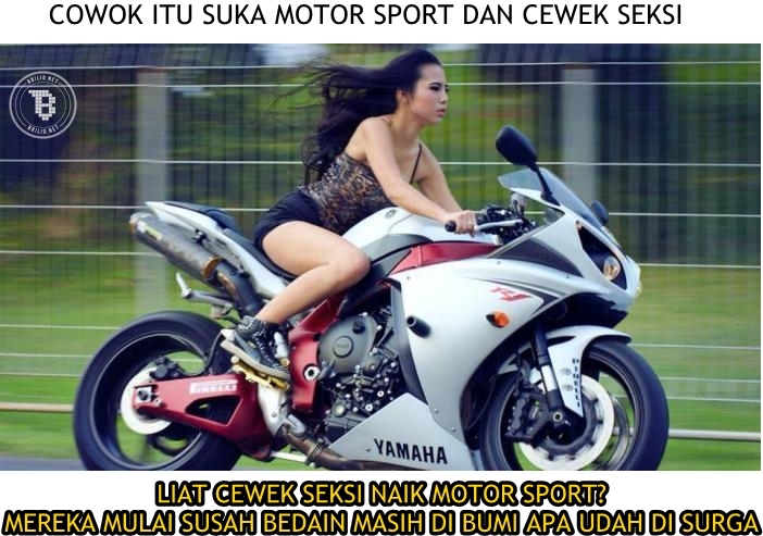 Yang namanya cowok itu paling suka dengan yang namanya cewe cantik sama motor sport Giliran ngeliat cewek cantik naik motor sport mereka udah mulai susah membedakan mana surga dan mana bumi wkwkwkwk Kwikku, Yang namanya cowok itu paling suka dengan yang namanya cewe cantik sama motor sport Giliran ngeliat cewek cantik naik motor sport mereka udah mulai susah membedakan mana surga dan mana bumi wkwkwkwk
