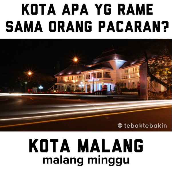 Coba kalo yang satu ini Kota apa yang rame sama orang pacaran Kwikku, Coba kalo yang satu ini Kota apa yang rame sama orang pacaran