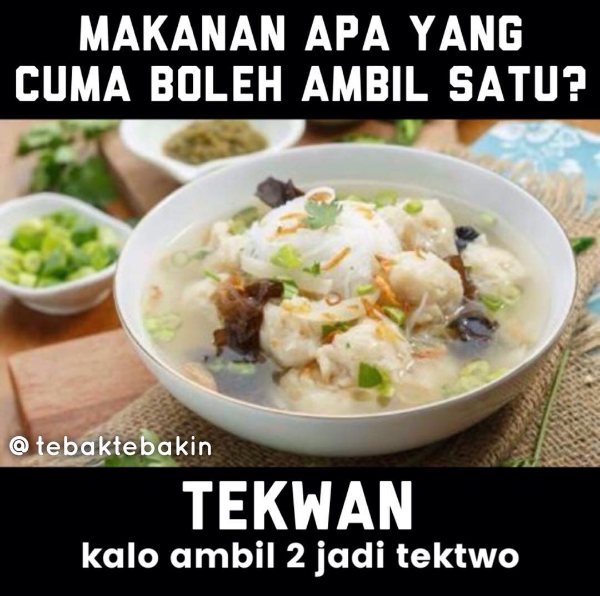 Kita bahas soal makanan nih Makanan apa yang cuma boleh di ambil satu doang Kwikku, Kita bahas soal makanan nih Makanan apa yang cuma boleh di ambil satu doang