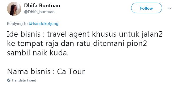 Emang ada ya agen bisnis yang pake perangkat pion kuda dan raja itumah Ca Tour Kwikku, Emang ada ya agen bisnis yang pake perangkat pion kuda dan raja itumah Ca Tour