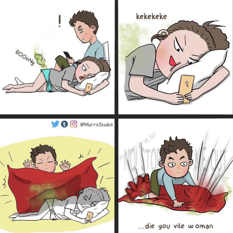 Kalo sebelum menikah kentut adalah hal yang sangat memalukan tapi setelah menikah beda lagi guys Gak pake malu deh pokoknya Haha Kwikku, Kalo sebelum menikah kentut adalah hal yang sangat memalukan tapi setelah menikah beda lagi guys Gak pake malu deh pokoknya Haha