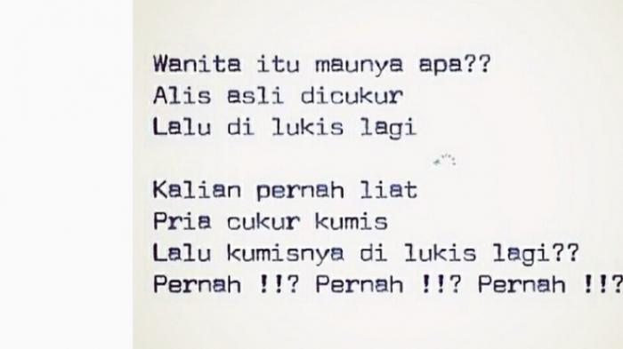 Yah namanya juga wanita Yang nanya juga biasa aja kaleee gak usah terlalu menjiwai gitu hahaha Kwikku, Yah namanya juga wanita Yang nanya juga biasa aja kaleee gak usah terlalu menjiwai gitu hahaha