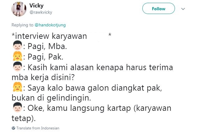 Kwikku, Wakakak nyindir orang yang kalo angkat galon di gelindingin ini mah