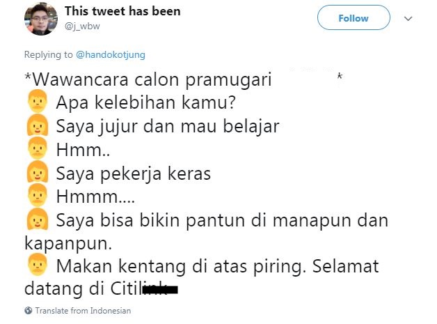 Kwikku, Huh semua orang juga bisa bikin pantun atuh