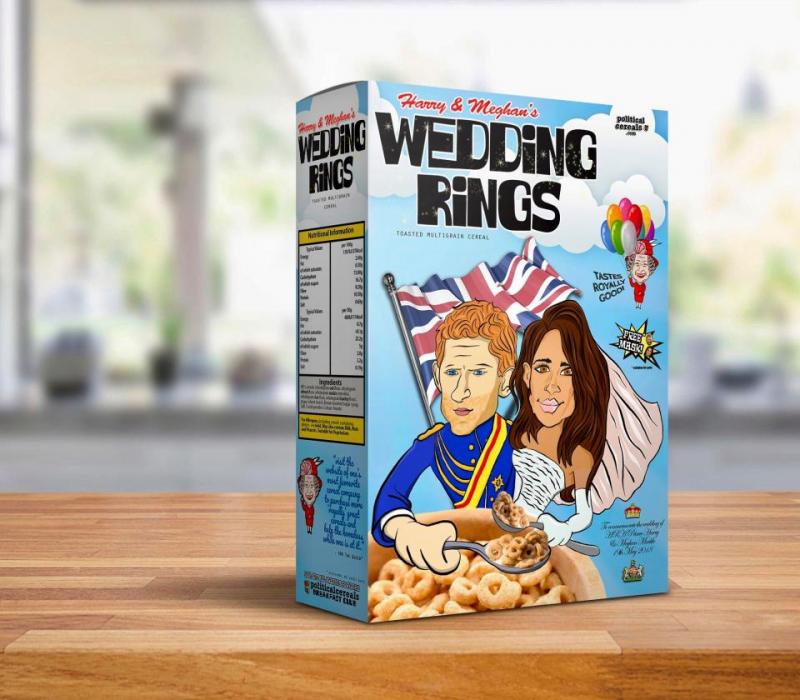 Kotak sereal yang dedesain khusus untuk menyambut pernikahan akbar Kwikku, Kotak sereal yang dedesain khusus untuk menyambut pernikahan akbar
