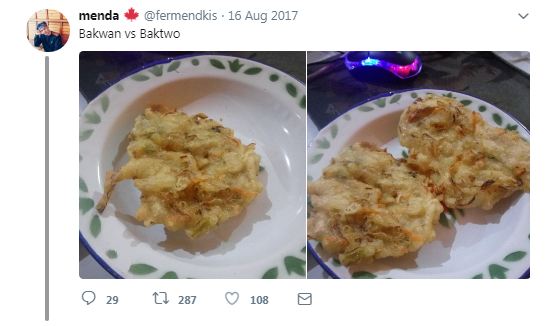 Yang pertama di sebut bakwan yang kedua di sebut baktwo dan kayaknya nanti yang ketiga bakal di sebut baktri nih Kwikku, Yang pertama di sebut bakwan yang kedua di sebut baktwo dan kayaknya nanti yang ketiga bakal di sebut baktri nih